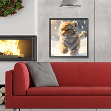 Load image into Gallery viewer, Tiger-Full Round Diamond Painting-30x30cm
