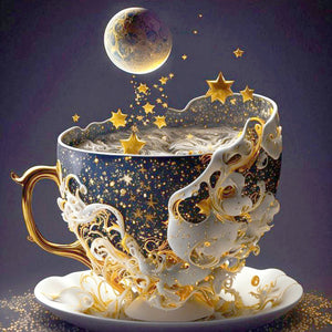 Cup-Full Round Diamond Painting-30x30cm