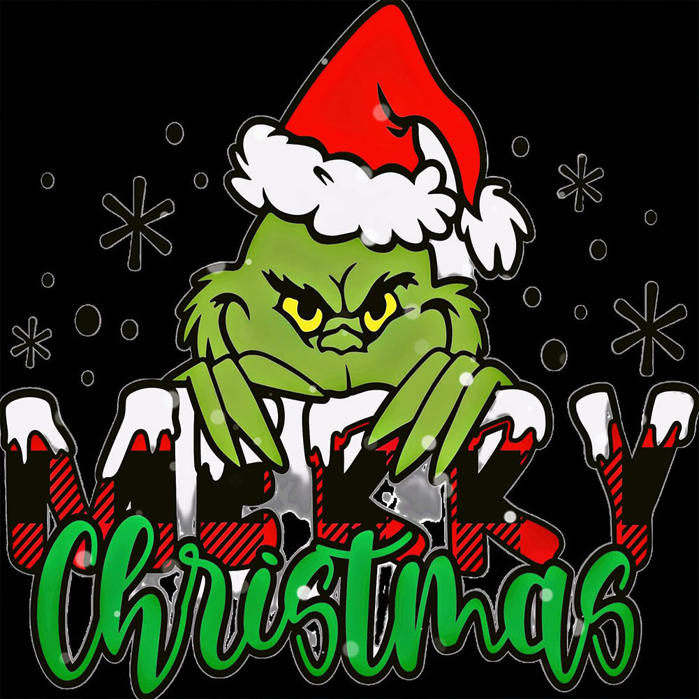 Grinch-Full Round Diamond Painting-30x30cm