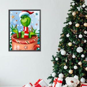 Grinch-Full Round Diamond Painting-30x40cm