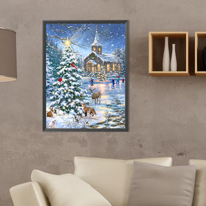 Outdoor Skating-Full Round Diamond Painting-30x40cm