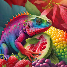 Load image into Gallery viewer, Lizard-Full Round Diamond Painting-30x30cm
