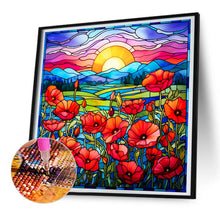 Load image into Gallery viewer, Stained Glass Landscape-Full Round Diamond Painting-30x30cm
