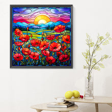 Load image into Gallery viewer, Stained Glass Landscape-Full Round Diamond Painting-30x30cm
