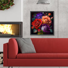 Load image into Gallery viewer, Rose-Full Round Diamond Painting-30x30cm
