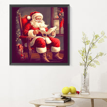Load image into Gallery viewer, Santa Claus-Full Round Diamond Painting-30x30cm

