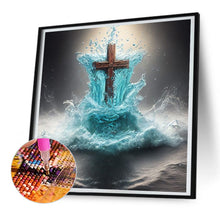 Load image into Gallery viewer, Cross-Full Round Diamond Painting-30x30cm
