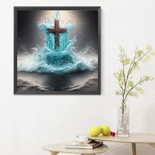 Load image into Gallery viewer, Cross-Full Round Diamond Painting-30x30cm
