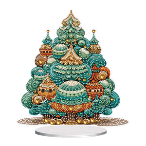 Christmas-Single Side Drill-Diamond Desktop Ornament