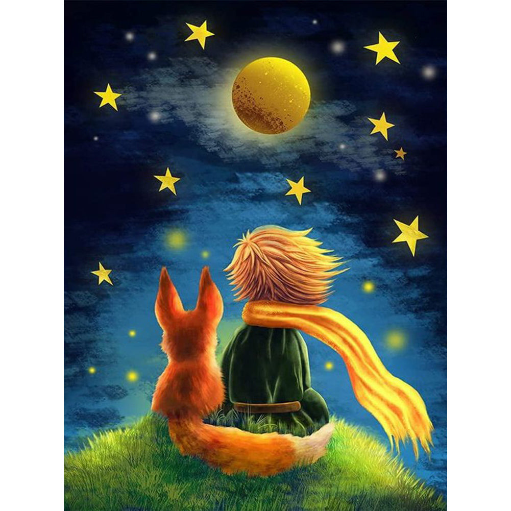 Little Prince-Full Round Diamond Painting-30x40cm
