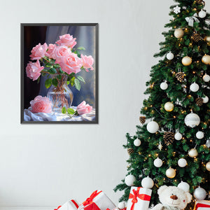 Rose-Full Round Diamond Painting-30x40cm