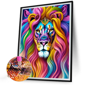 Lion-Full Square Diamond Painting-40x50cm