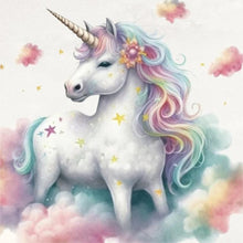 Load image into Gallery viewer, Unicorn-Full Round Diamond Painting-30x30cm
