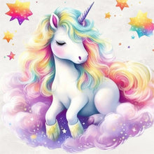 Load image into Gallery viewer, Unicorn-Full Round Diamond Painting-30x30cm
