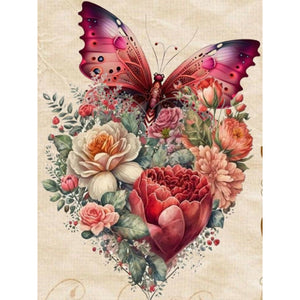 Butterfly-Full Round Diamond Painting-30x40cm