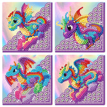 Load image into Gallery viewer, 4Pcs/Set-Animal-Diamond Corner Cover Bookmark
