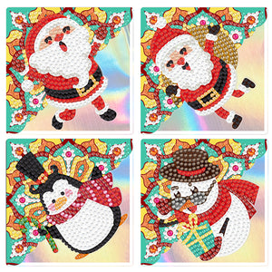 4Pcs/Set-Animal-Diamond Corner Cover Bookmark