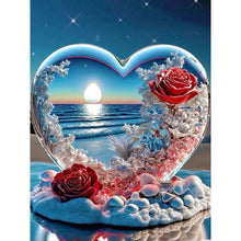 Load image into Gallery viewer, Beach Rose-Full Round Diamond Painting-30x40cm
