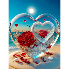 Load image into Gallery viewer, Beach Rose-Full Round Diamond Painting-30x40cm
