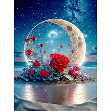 Load image into Gallery viewer, Beach Rose-Full Round Diamond Painting-30x40cm
