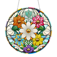 Load image into Gallery viewer, Flower-Double Sided Diamond Pendant
