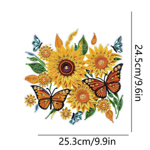 Sunflower-Diamond Pendant