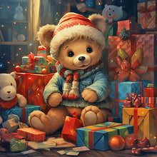 Load image into Gallery viewer, Gift Bear-Full Round Diamond Painting-40x40cm
