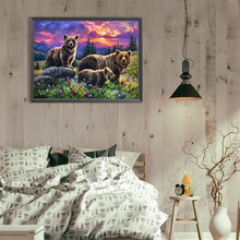 Load image into Gallery viewer, Brown Bear-Full Round Diamond Painting-40x30cm
