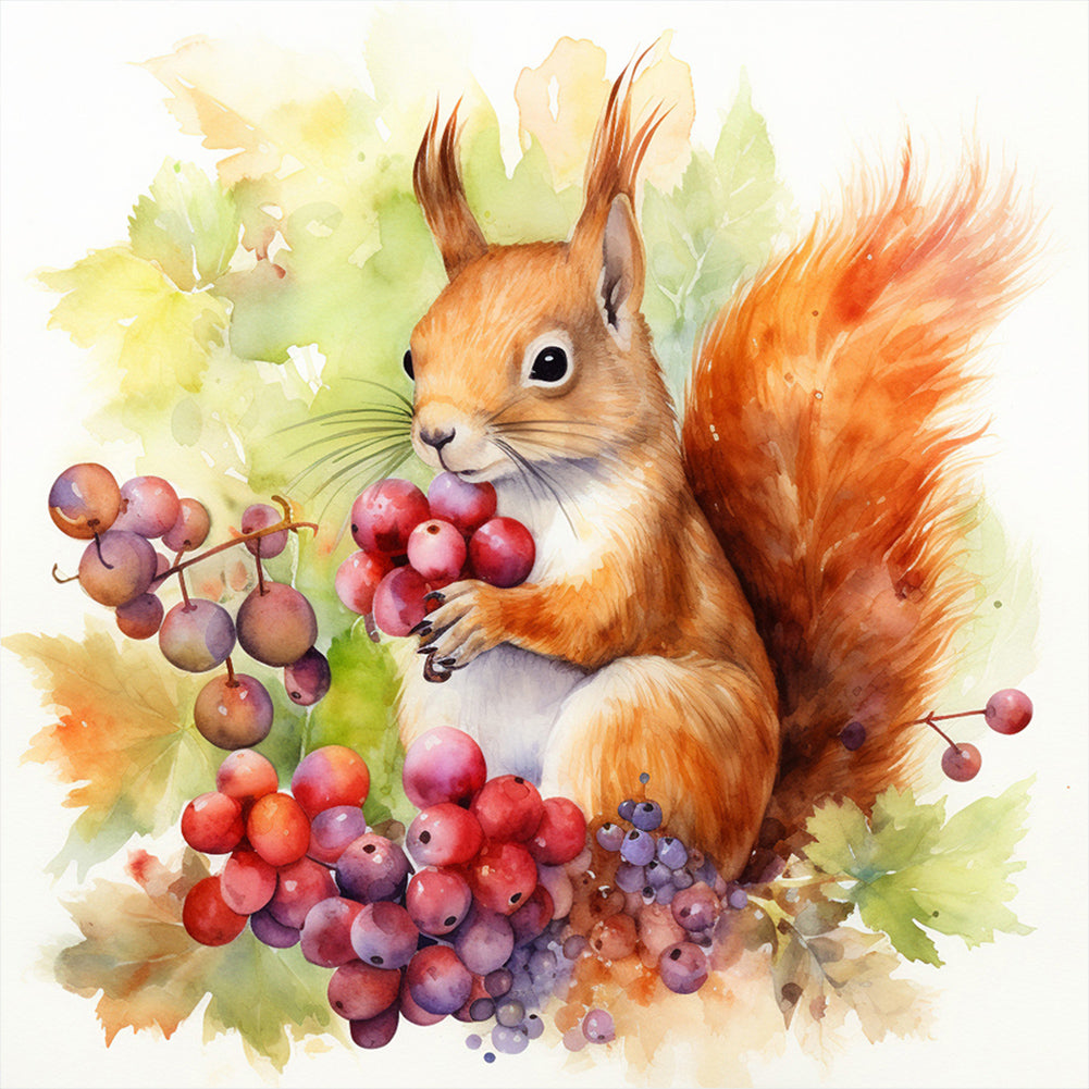 Autumn Pumpkin-Full Round Diamond Painting-30x30cm