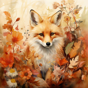 Autumn Pumpkin-Full Round Diamond Painting-30x30cm