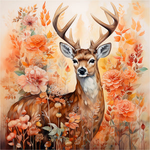 Autumn Pumpkin-Full Round Diamond Painting-30x30cm