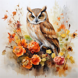 Autumn Pumpkin-Full Round Diamond Painting-30x30cm