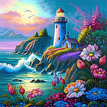 Load image into Gallery viewer, Lighthouse-Full Round Diamond Painting-30x30cm
