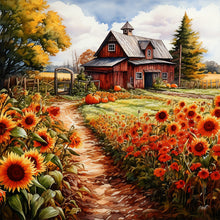 Load image into Gallery viewer, Harvest Farm-Full Round Diamond Painting-30x30cm
