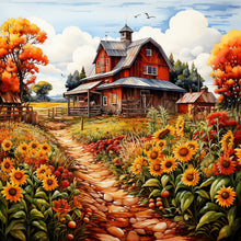 Load image into Gallery viewer, Harvest Farm-Full Round Diamond Painting-30x30cm

