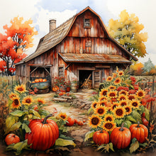 Load image into Gallery viewer, Harvest Farm-Full Round Diamond Painting-30x30cm
