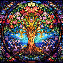 Load image into Gallery viewer, Tree Of Life Glass Painting-Full Round Diamond Painting-30x30cm

