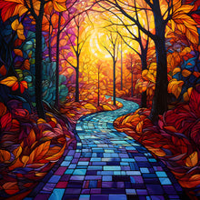 Load image into Gallery viewer, Maple Leaf Forest-Full Round Diamond Painting-30x30cm
