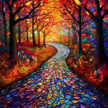 Load image into Gallery viewer, Maple Leaf Forest-Full Round Diamond Painting-30x30cm
