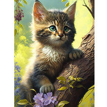 Load image into Gallery viewer, Cat-Full Round Diamond Painting-30x40cm
