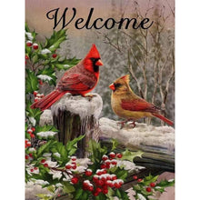 Load image into Gallery viewer, Christmas Cardinal-Full Round Diamond Painting-30x40cm
