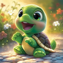 Load image into Gallery viewer, Turtle-Full Round Diamond Painting-30x30cm
