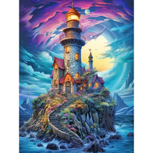 Load image into Gallery viewer, Lighthouse-Full Round Diamond Painting-30x40cm
