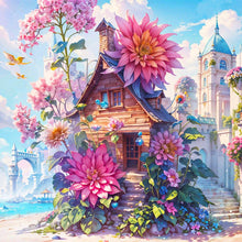 Load image into Gallery viewer, Serenity Treehouse-Full Round Diamond Painting-40x40cm
