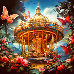Serenity Treehouse-Full Round Diamond Painting-40x40cm
