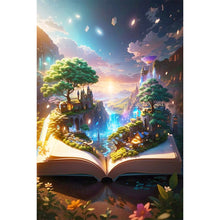 Load image into Gallery viewer, Sea Of Clouds And Books-Full Round Diamond Painting-40x60cm-Large Size
