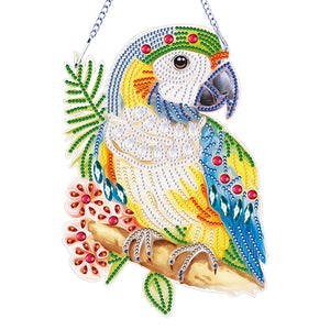 Animal-Single Side Drill-Acrylic Diamond Pendant