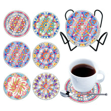 Load image into Gallery viewer, 6Pcs/Set Mandala-Acrylic Waterproof Diamond Coaster

