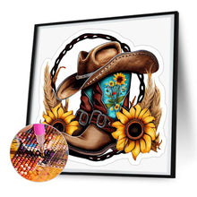 Load image into Gallery viewer, Cowboy Boots-Full Round Diamond Painting-30x30cm
