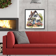 Load image into Gallery viewer, Garden House-Full Round Diamond Painting-30x30cm
